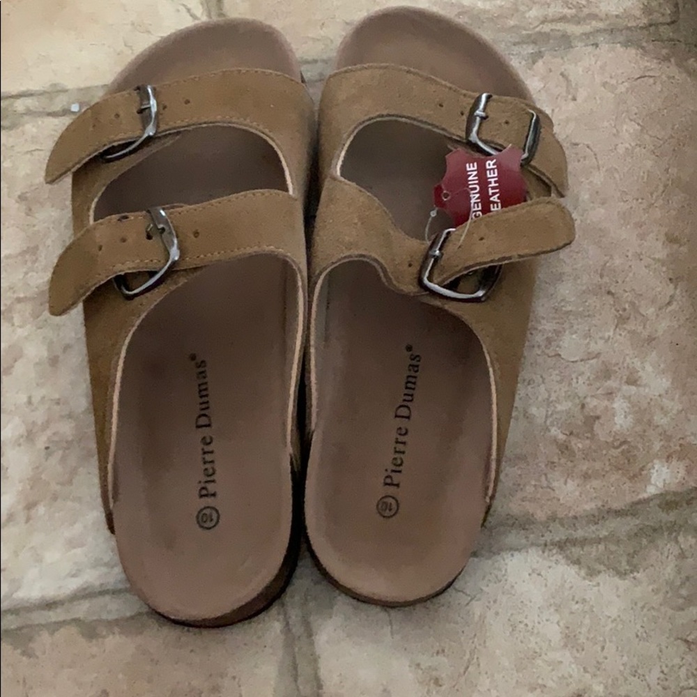 🦋Tan Pierre Dumas Bork Sandals